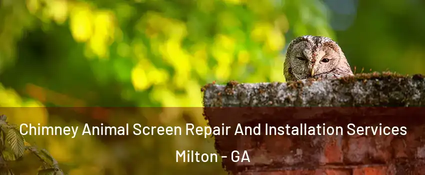  Chimney Animal Screen Repair And Installation Services Milton - GA