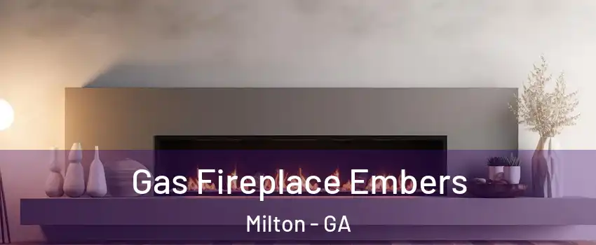  Gas Fireplace Embers Milton - GA